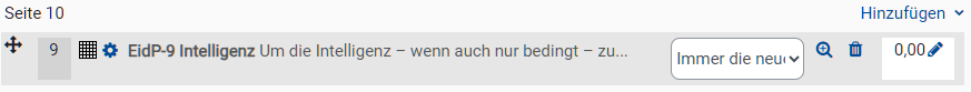 In einem Moodle-Test gestricheneFrage