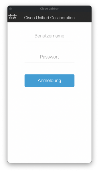 Zur Authentifizierung geben Sie bitte Ihren Anmeldenamen und Ihr Passwort ein und wählen "Anmeldung" aus.