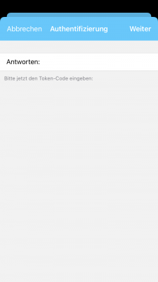 Hinweis: Geben Sie als Antwort die angezeigte Zahlenkombination auf dem Token ein. Sie finden die Informationen zur Token-Einrichtung auf der folgenden Webseite https://wiki.fernuni-hagen.de/helpdesk/index.php?title=Zwei-Faktor-_Authentisierung_(2FA_/_Token)_f%C3%BCr_das_VPN-System_der_Studierenden​