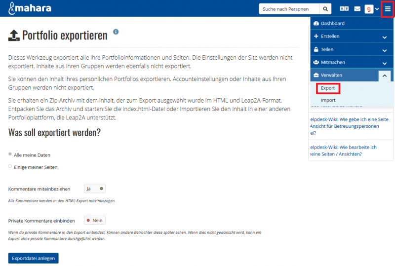 Datei:Mahara-Export.png